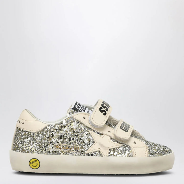 Golden Goose - Old School Sneakers in platinum/cream glitter Brand Shoes 19