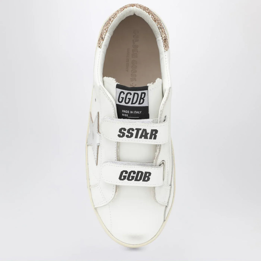 Golden Goose - Old School Sneakers in white with glitter star Brand Shoes