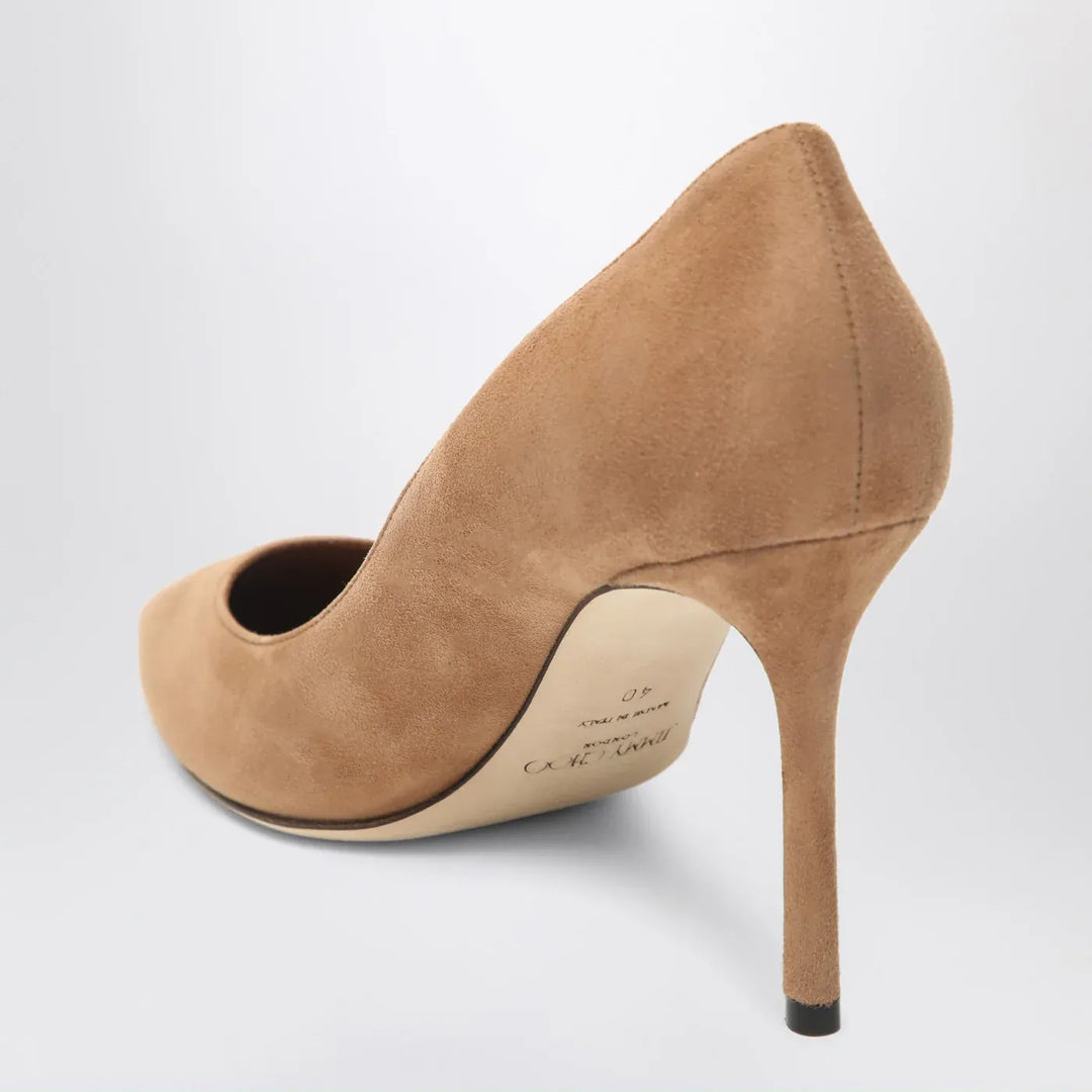 Jimmy Choo - Romy 85 pumps in toffee colour suede Brand Shoes 36,5 IT