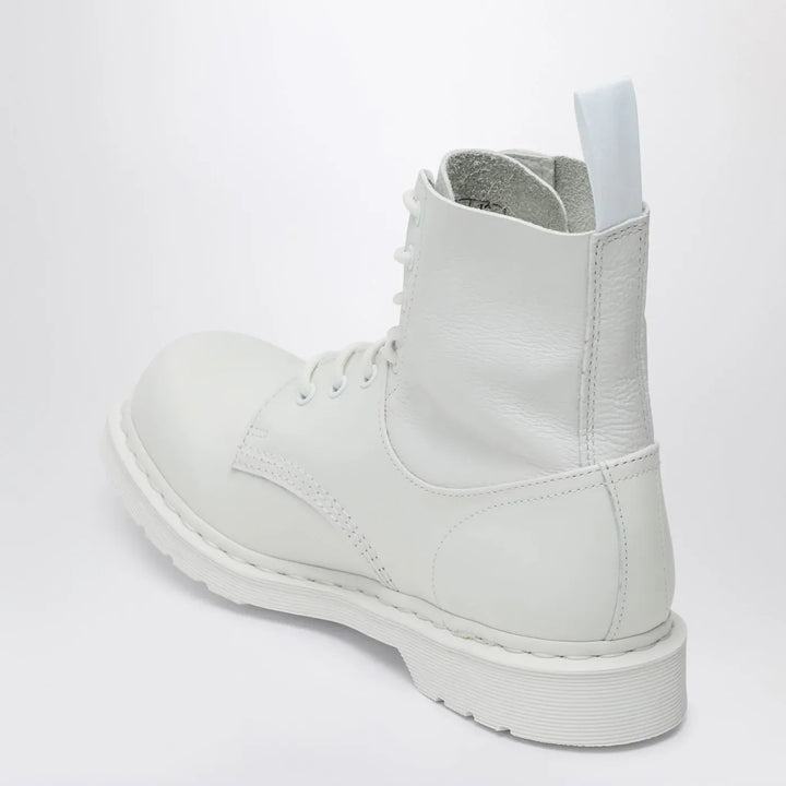 MM6 Maison Margiela - White lace-up boot MM6 X Dr. Martens Brand Shoes 40 IT