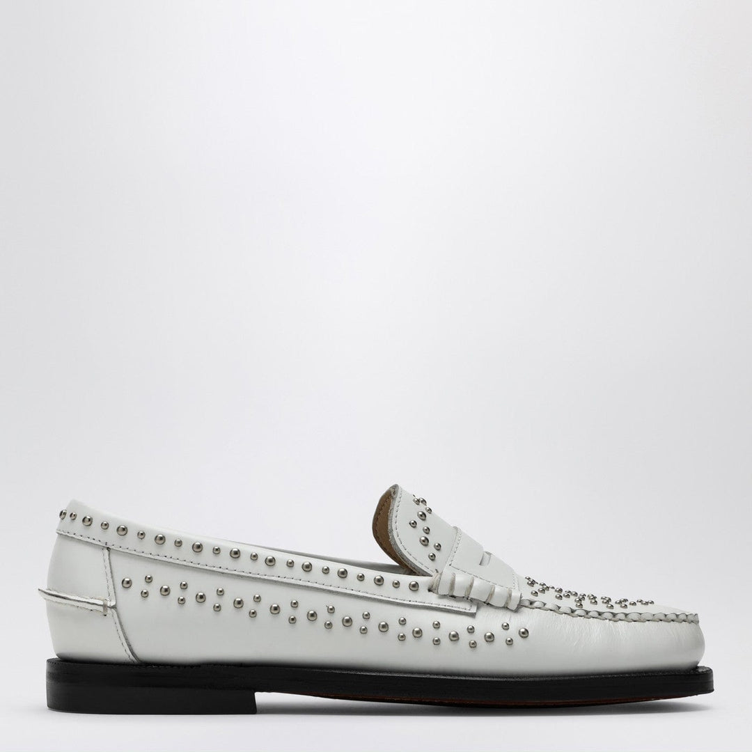 Shoes Sebago - Classic Dan loafer white with studs Brand