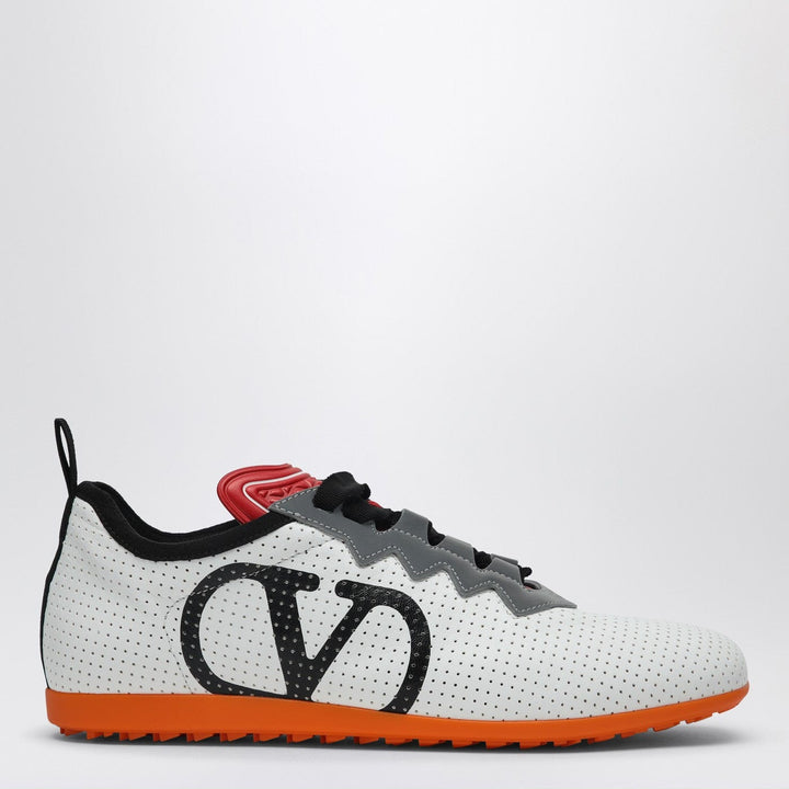 Shoes Valentino Garavani - White perforated nappa leather Chromathon Sneaker Brand