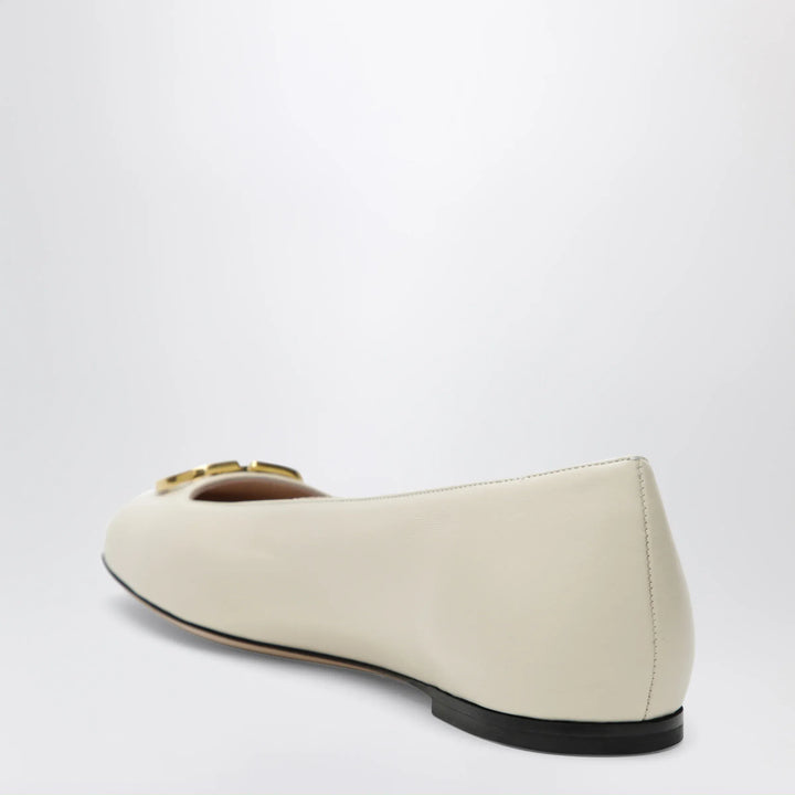 Valentino Garavani - White VLogo Signature ballerina flats in nappa leather Brand Shoes