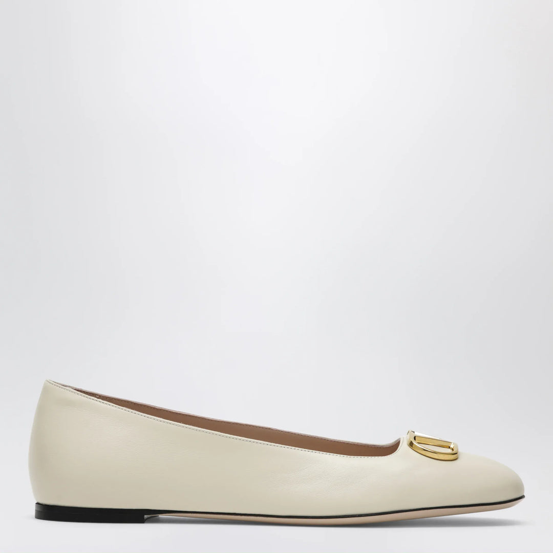 Valentino Garavani - White VLogo Signature ballerina flats in nappa leather Brand Shoes 36 IT