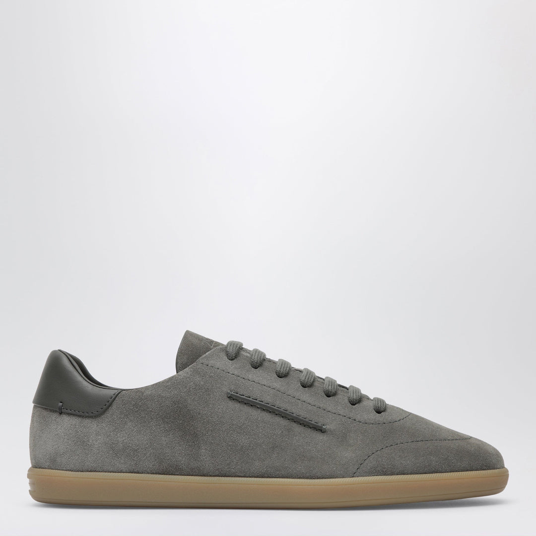 Shoes ZEGNA - Grey suede sneakers Brand