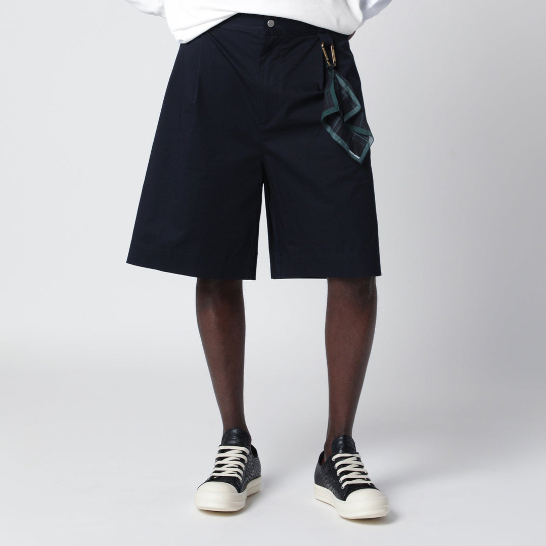 Shorts DARKPARK - Denis navy blue cotton bermuda shorts Brand