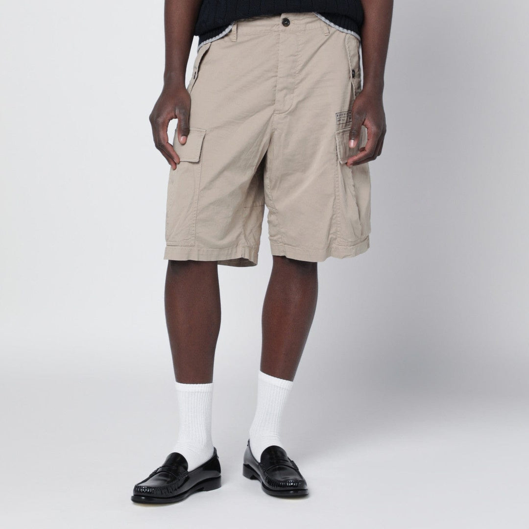 Shorts Dsquared2 - Beige cotton-blend cargo bermuda shorts Brand