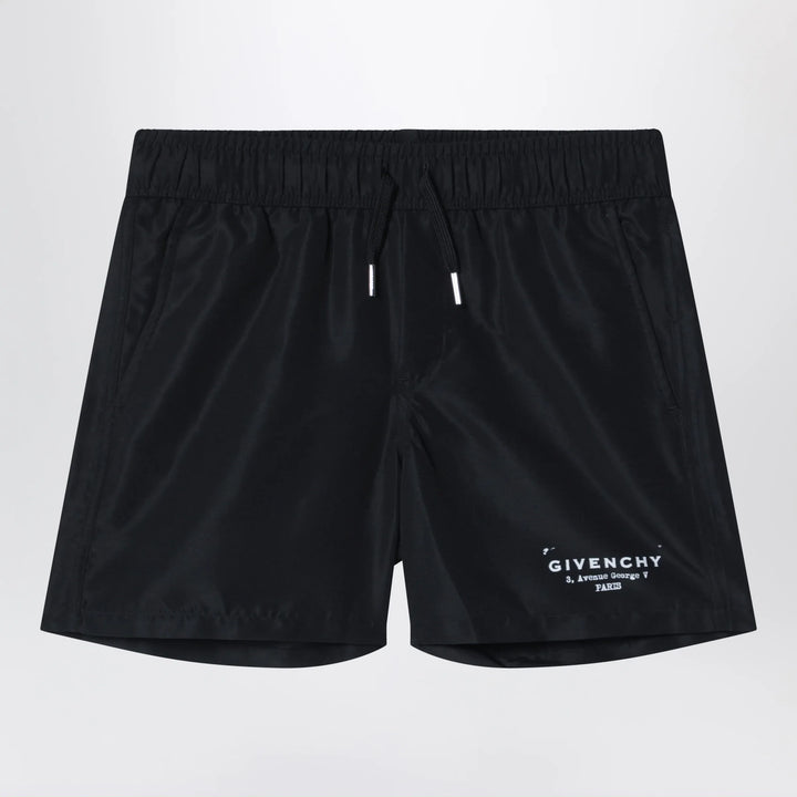 Givenchy - Black swim shorts with logo Brand Shorts 4
