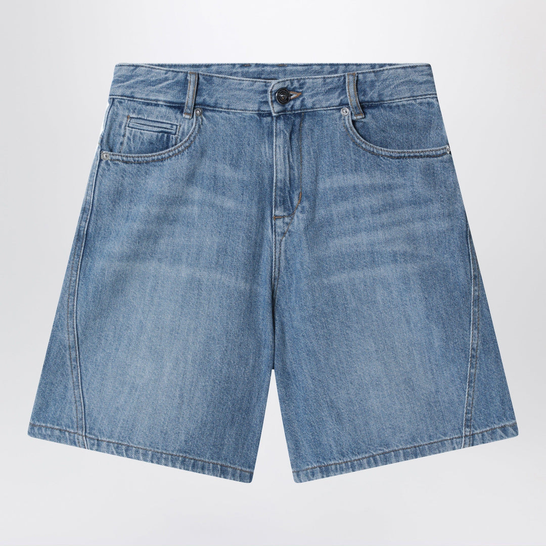 Shorts Givenchy - Blue shorts with logo embroidery Brand