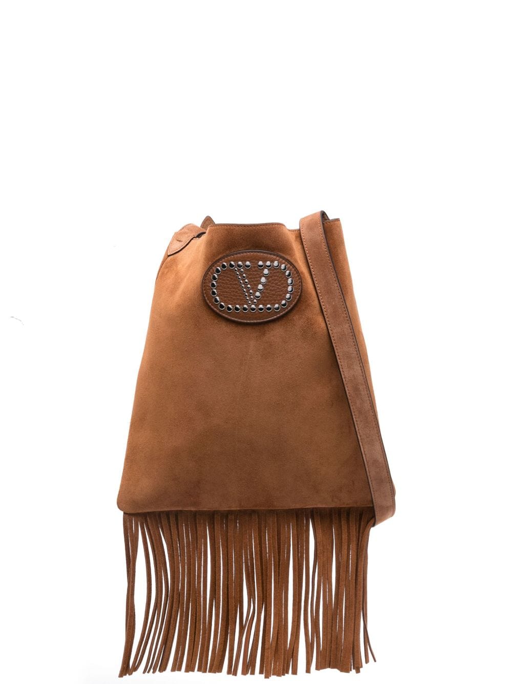 Valentino Garavani Shoulder UNI Valentino Garavani Nellcôte Suede Shoulder Bag With Fringes Valentino Garavani Nellcôte Suede Shoulder Bag With Fringes Brand