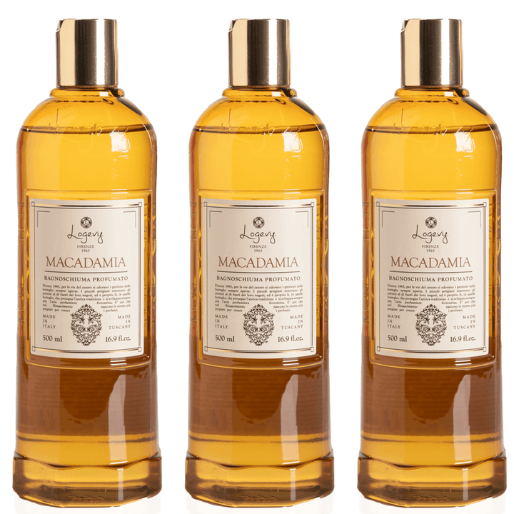 Logevy Macadamia Shower Gel 500ml Set of 3pcs Brand Shower gel 500ml