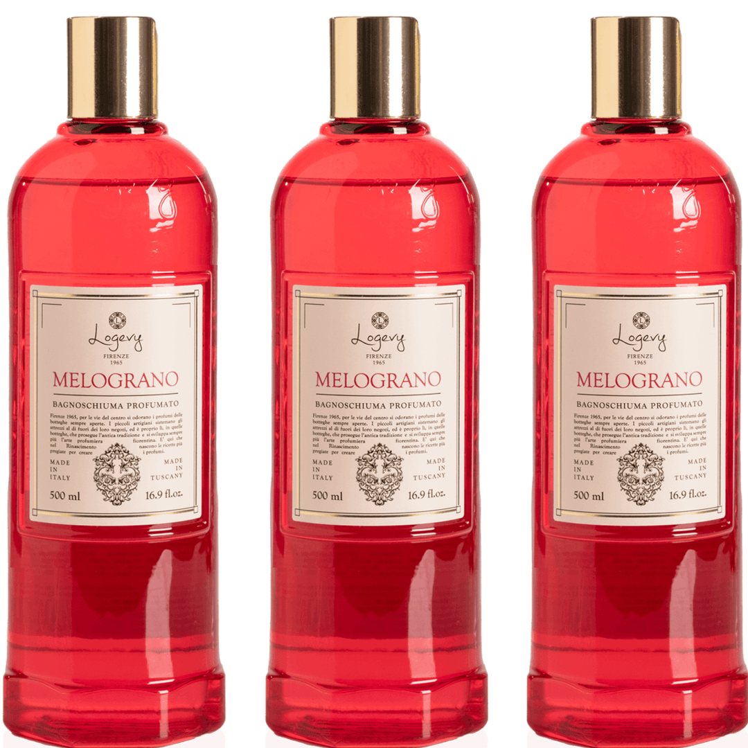 Logevy Pomegranate Shower Gel 500ml Set of 3 Pcs Brand Shower gel 500ml