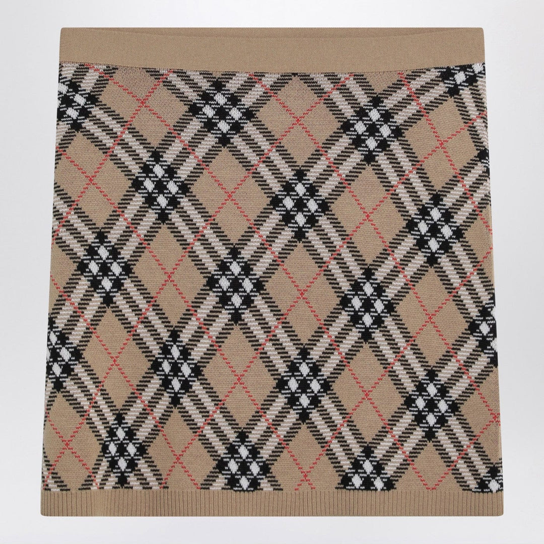 Skirts Burberry - Wool and mohair blend check mini skirt Brand