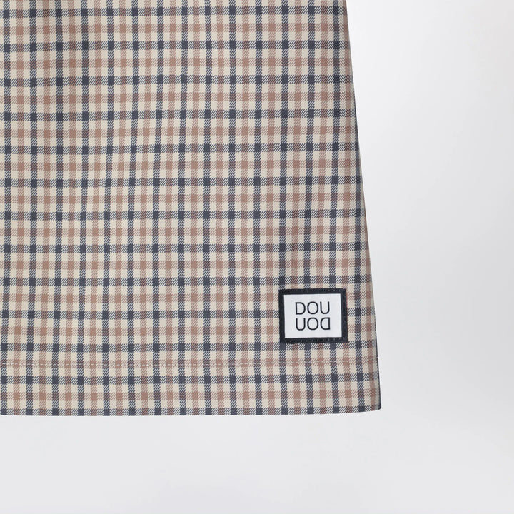 Douuod - Betulla beige mini skirt with check pattern Brand Skirts 8