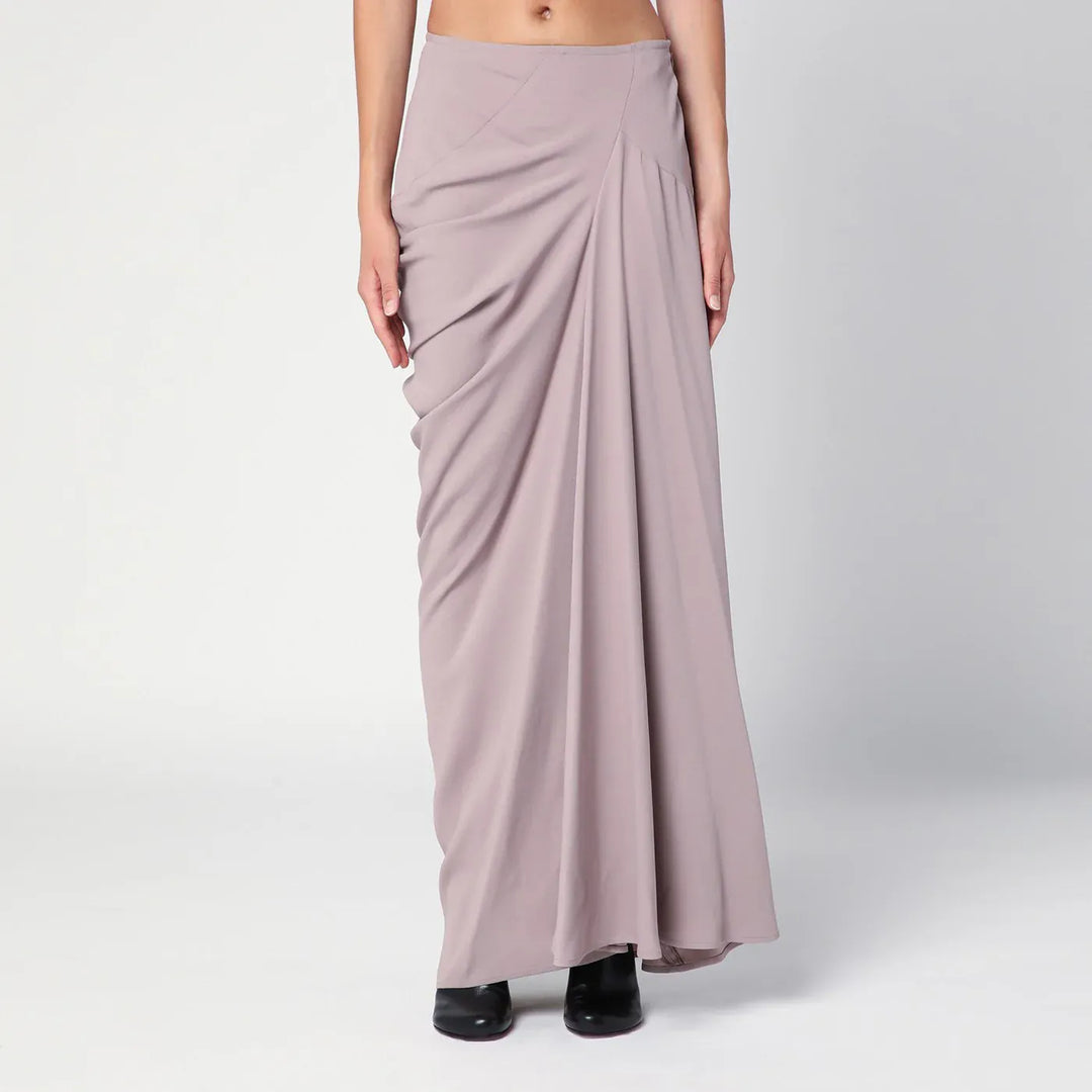 Dries Van Noten - Pink long draped skirt Brand Skirts 36  FR