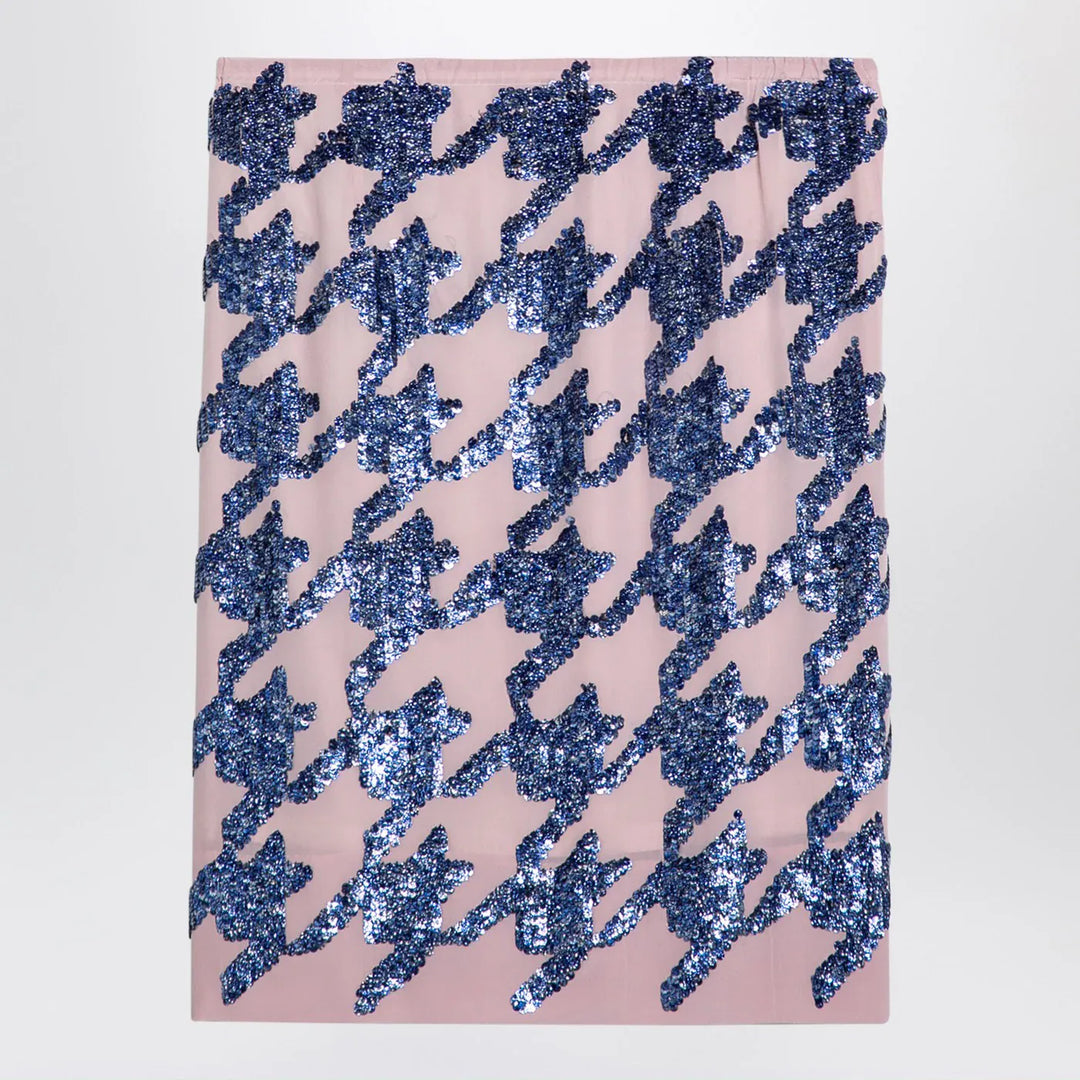 Dries Van Noten - Pink silk sequin skirt Brand Skirts 40  FR