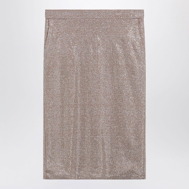 Skirts Giuseppe di Morabito - Midi skirt with silver rhinestones - 40 IT Brand
