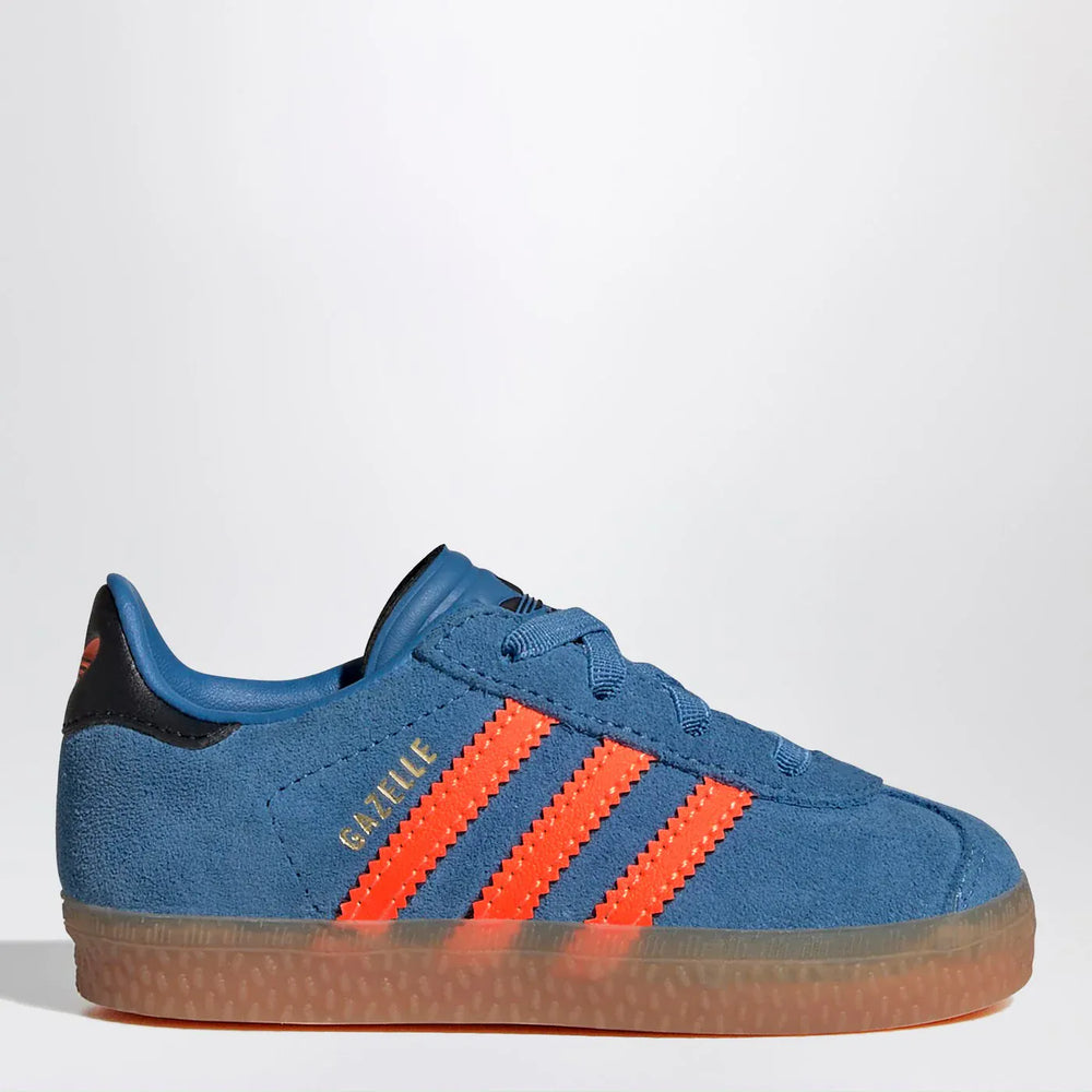 adidas Originals - Gazelle Focus Blue/Solar Orange Sneakers with elasticated laces Brand Sneakers 22