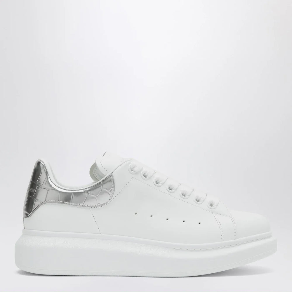 Alexander McQueen - Oversize Sneakers white/silver croc Brand Sneakers 39 IT