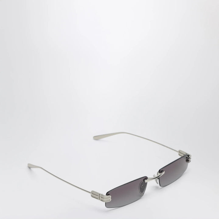 Balenciaga - Gossip rectangular Silver/Gradient Grey sunglasses Brand Sunglasses TU