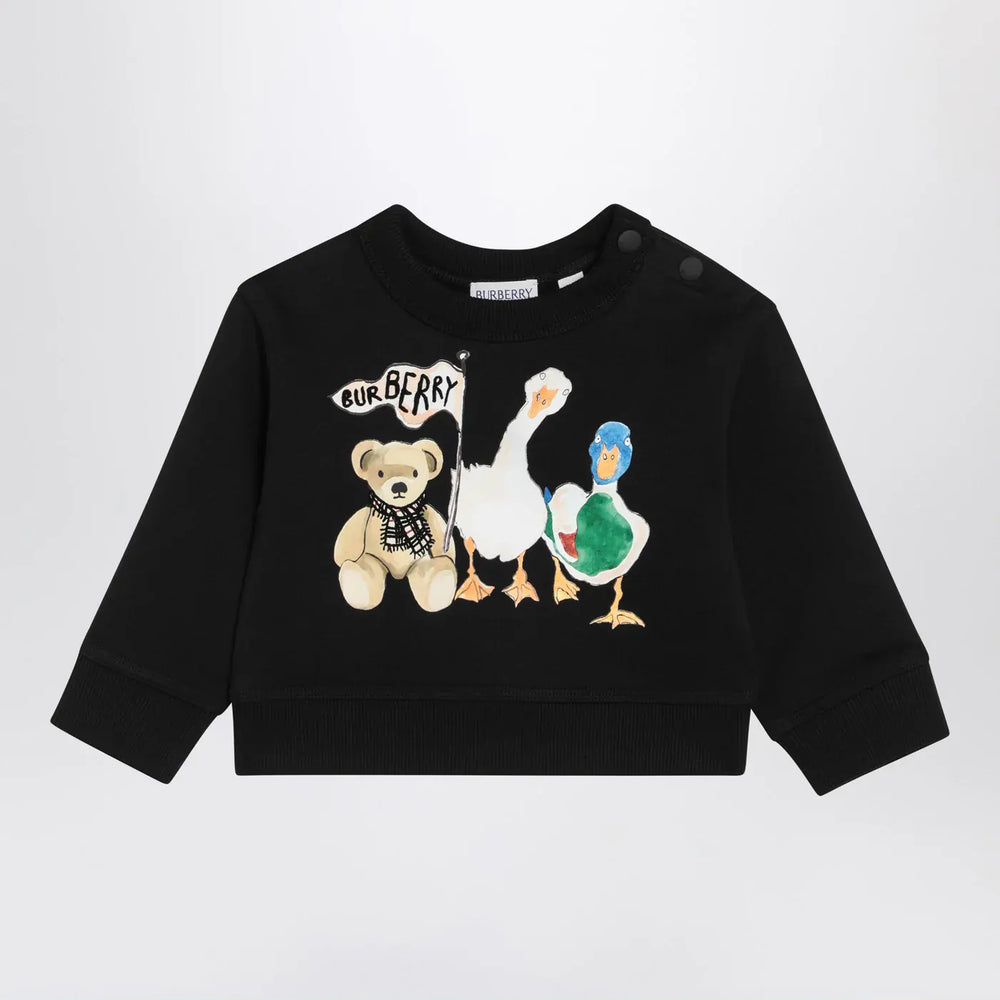 Burberry - Black sweatshirt with Thomas bear and friends Brand Sweatershirt 6
