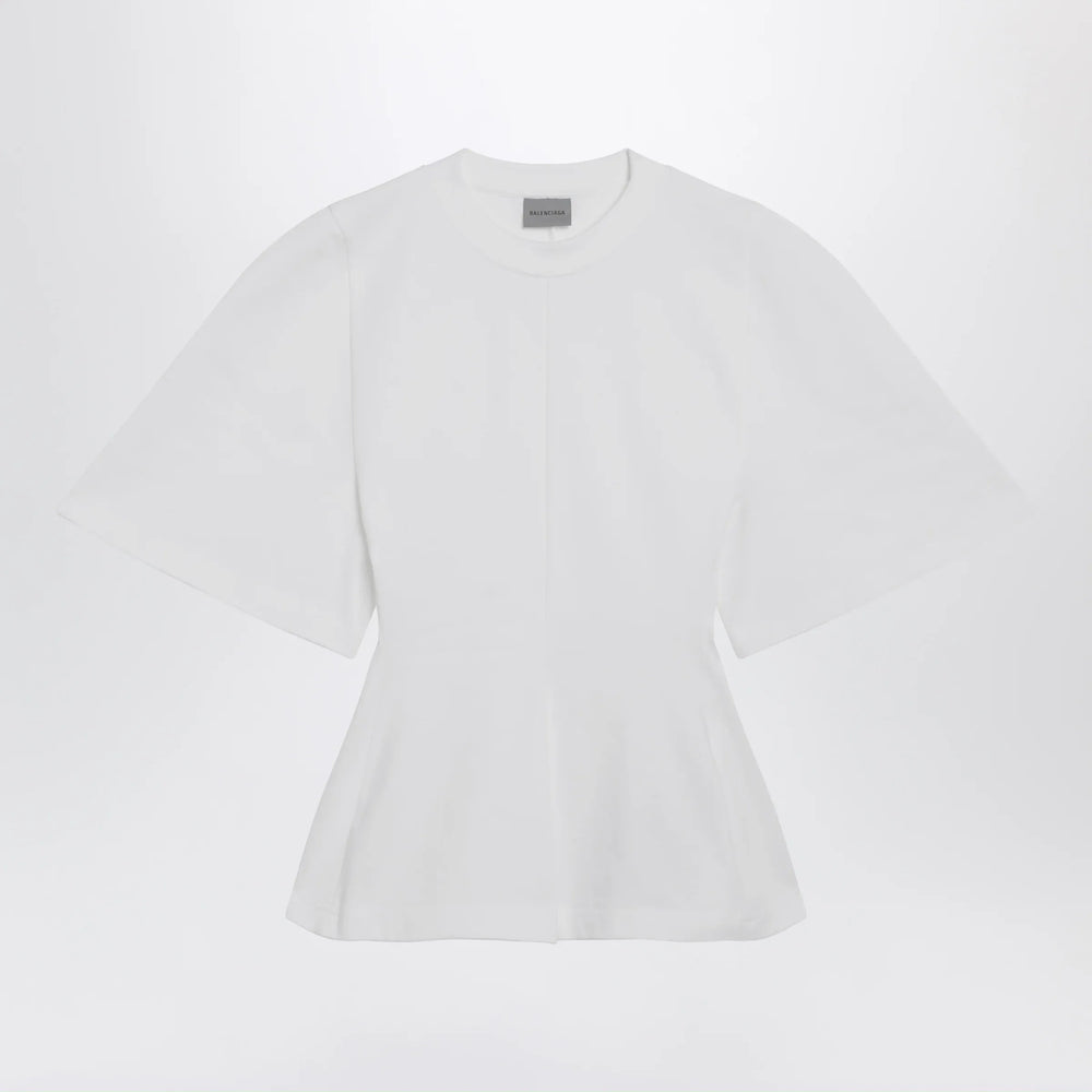 Balenciaga - Shaped T-shirt in heavy cotton jersey in white Brand T-Shirt S