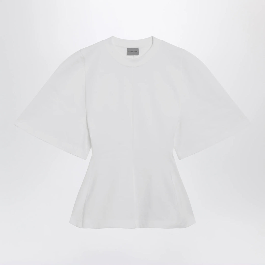 Balenciaga - Shaped T-shirt in heavy cotton jersey in white Brand T-Shirt S