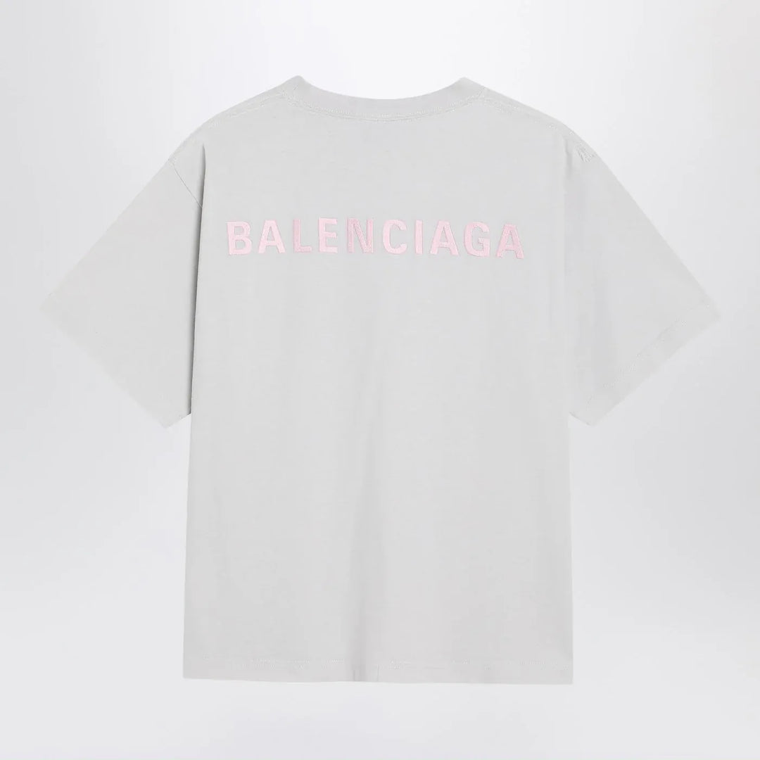 Balenciaga - White Balenciaga Back Medium Fit T-shirt Brand T-Shirt