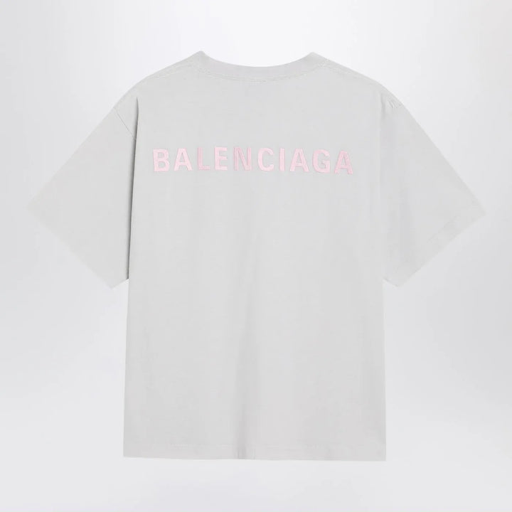 Balenciaga - White Balenciaga Back Medium Fit T-shirt Brand T-Shirt