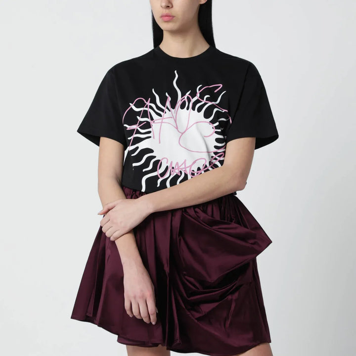 Vivienne Westwood - Black T-shirt with logo print Brand T-Shirt