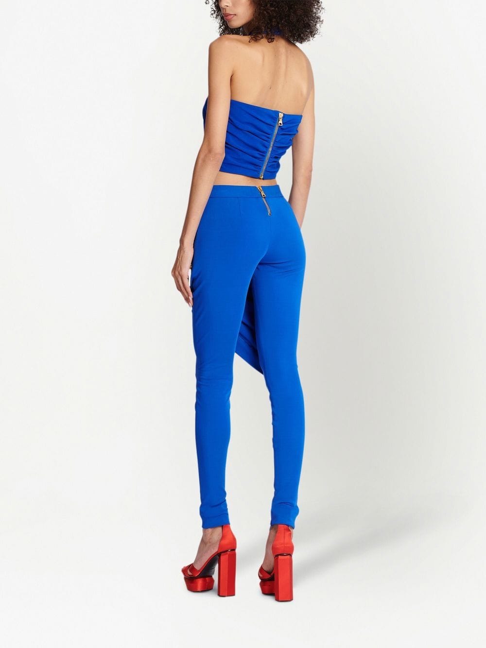 Balmain Topwear 38 Balmain Halterneck Top Balmain Cobalt Blue Halterneck Cropped Top Brand