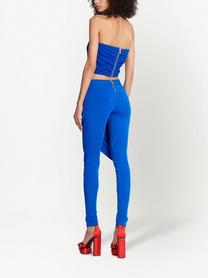 Balmain Topwear 38 Balmain Halterneck Top Balmain Cobalt Blue Halterneck Cropped Top Brand