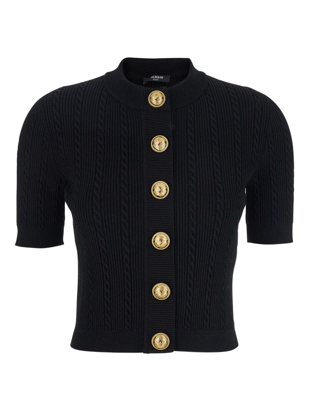 Balmain Topwear Balmain Sweaters Black Balmain Sweaters Black Brand