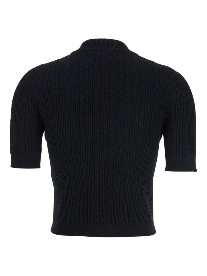 Balmain Topwear Balmain Sweaters Black Balmain Sweaters Black Brand