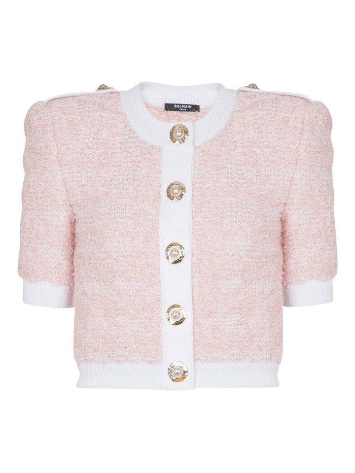 Balmain Topwear Balmain Sweaters Pink Balmain Sweaters Pink Brand