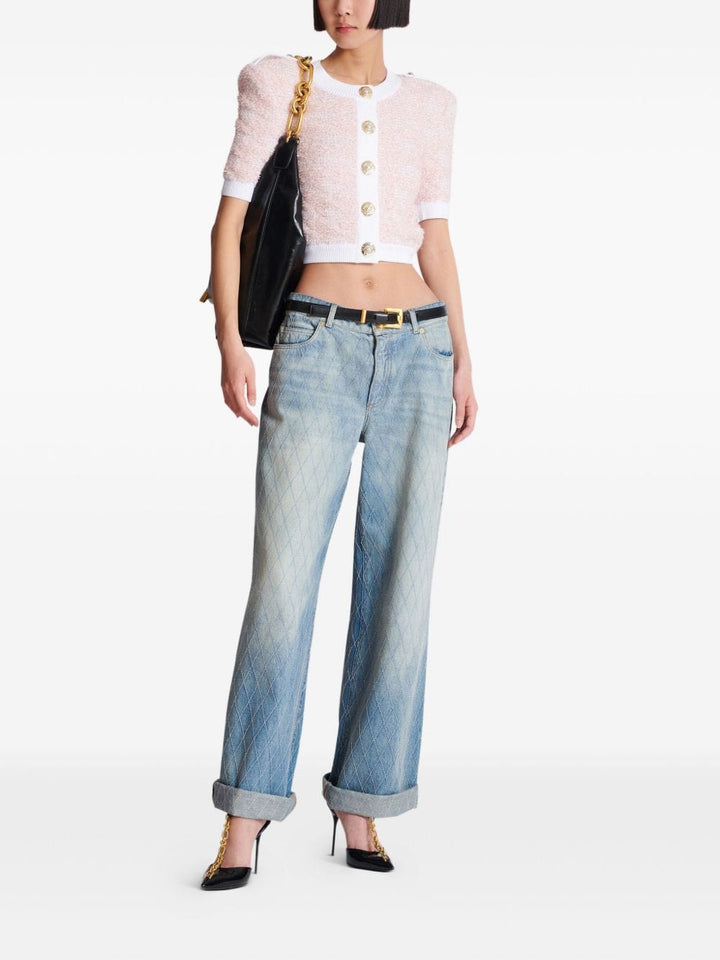 Balmain Topwear Balmain Sweaters Pink Balmain Sweaters Pink Brand