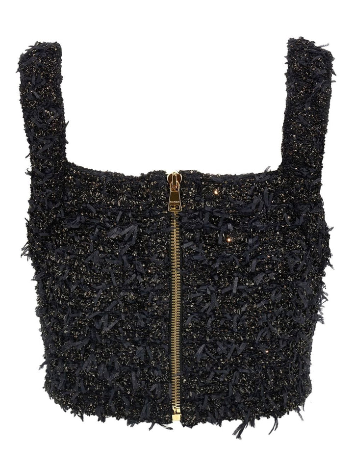 Balmain Topwear 38 Balmain Top Black Balmain Top Black Brand
