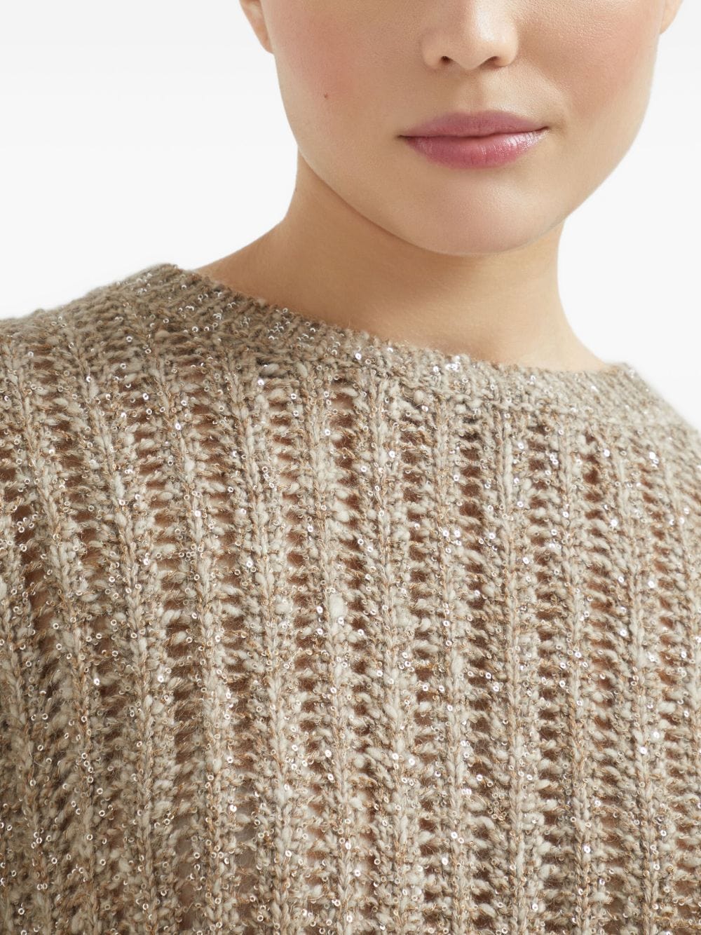 Brunello Cucinelli Topwear L Brunello Cucinelli Sweaters Beige Brunello Cucinelli Sweaters Beige Brand
