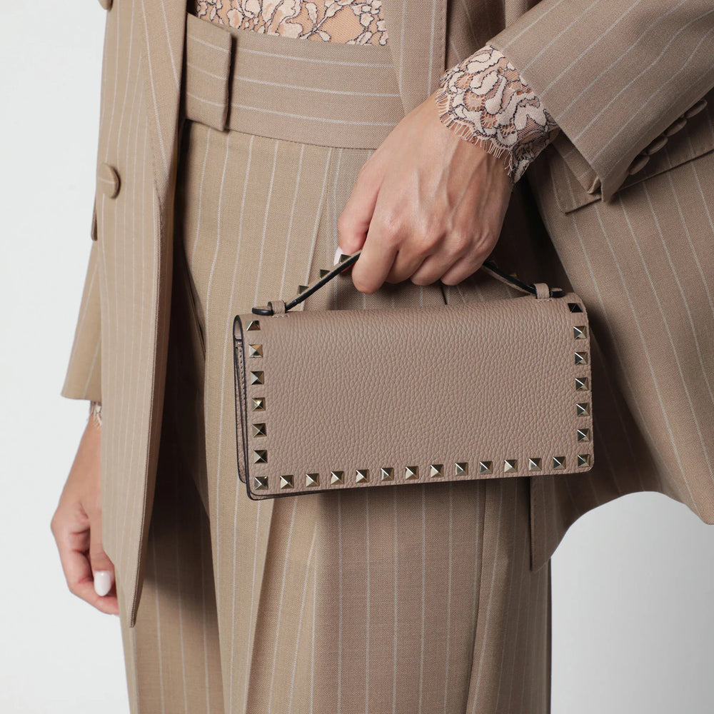 Valentino Garavani - Rockstud pink powder chain wallet Brand U