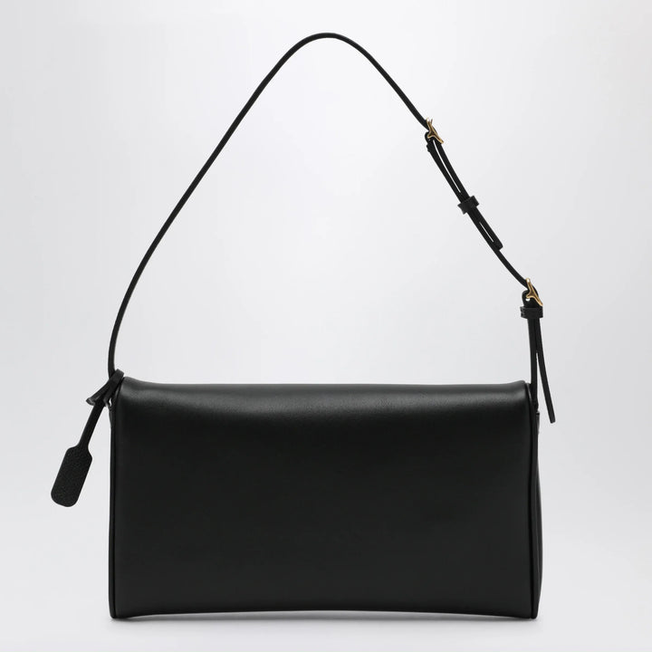 Valentino Garavani - Small black Devain leather shoulder bag Brand U