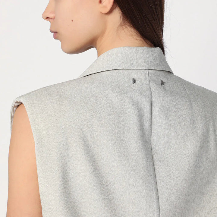 Golden Goose - Single-breasted vest in wool blend Brand Vests 42  IT