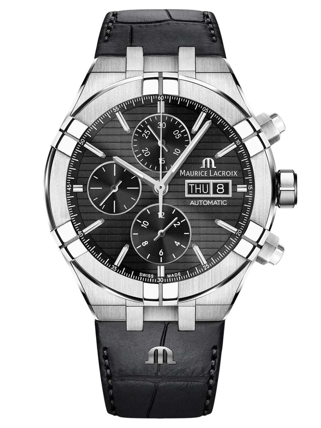 Maurice Lacroix Watch Maurice Lacroix Aikon Quartz Chronograph 44mm Black Maurice Lacroix Aikon Quartz Chronograph 44mm Black - Authentic Watch Brand