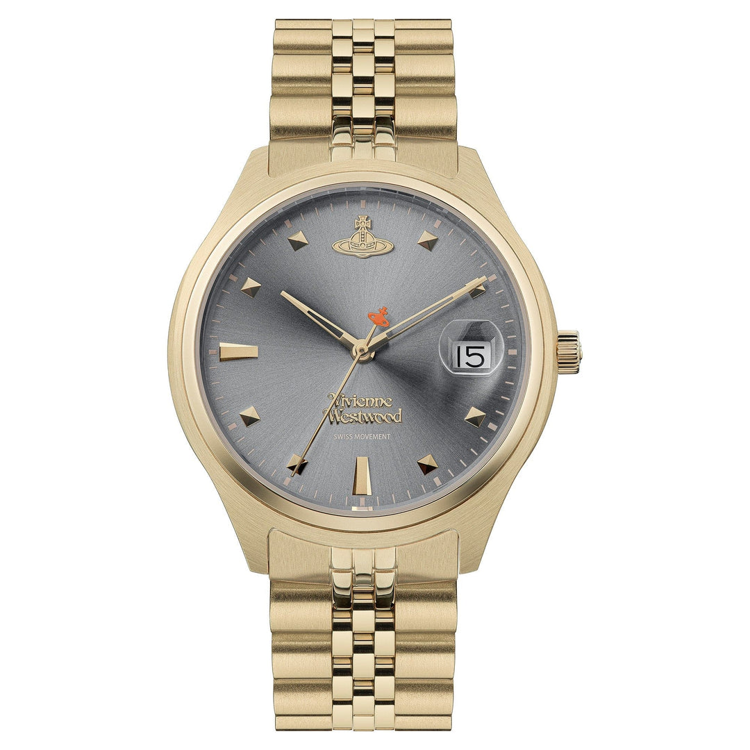 Vivienne Westwood Watch Vivienne Westwood Camberwell Watch Grey Gold Stainless Steel Women's Designer I Vivienne Westwood I Camberwell Grey Gold Stainless Steel Brand