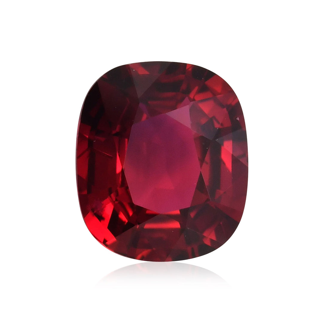 3.18 Carat Red MOZAMBIQUE Cushion Ruby CD No Heat