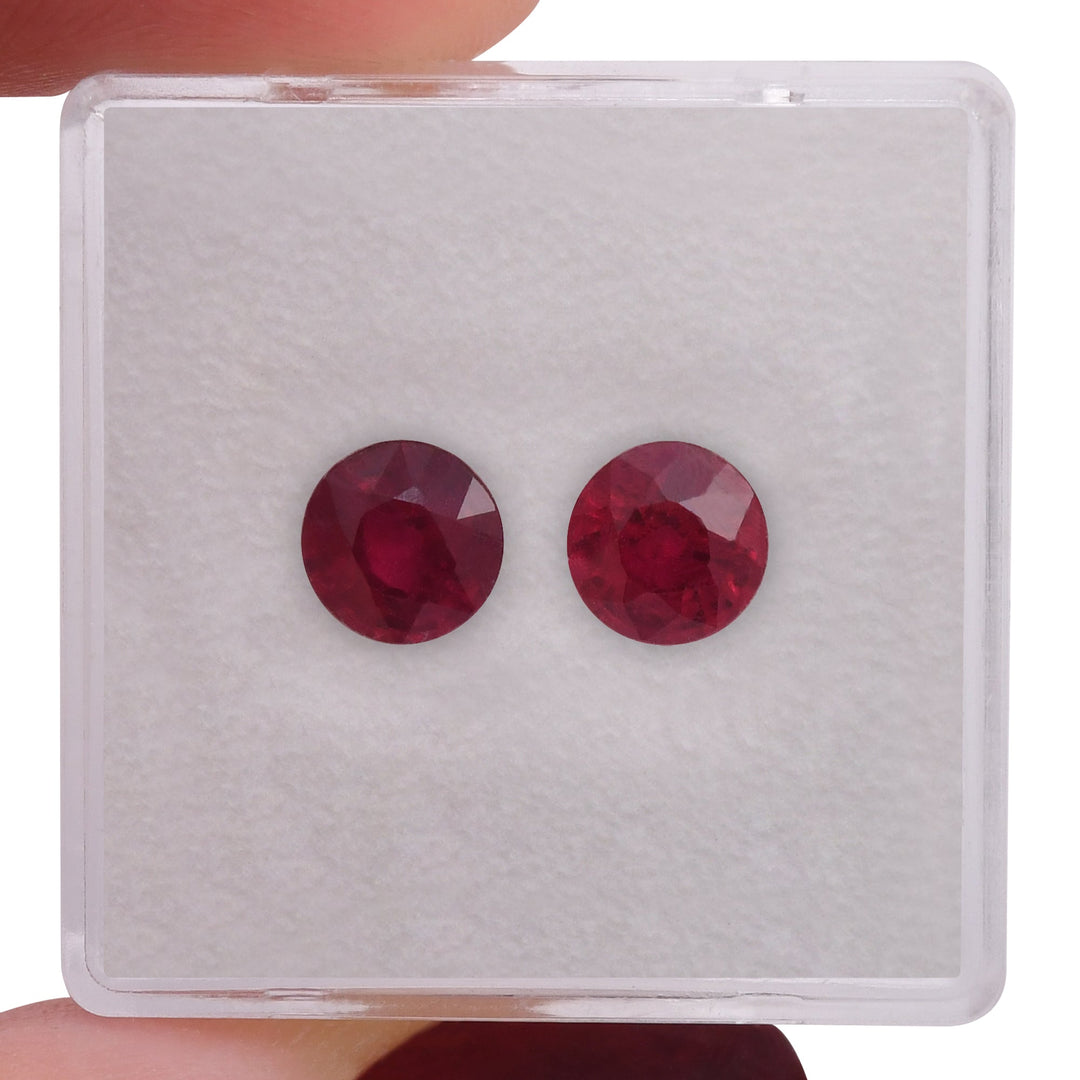 2.31 Carat Red MOZAMBICAN Round Ruby