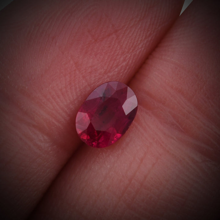 1.02 Carat Red MOZAMBIQUE Oval Ruby