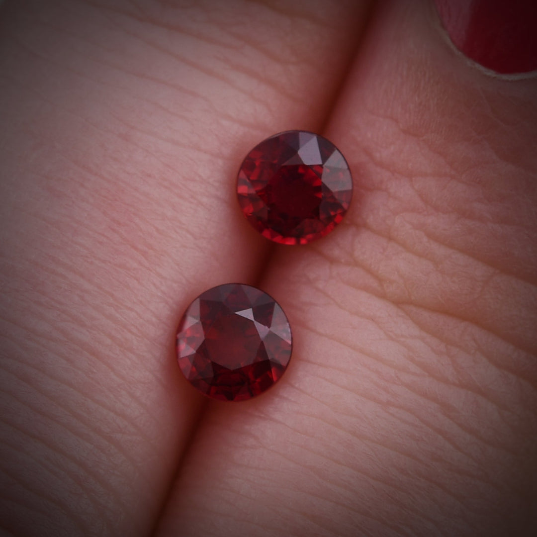 1.23 Carat Red MOZAMBICAN Round Ruby