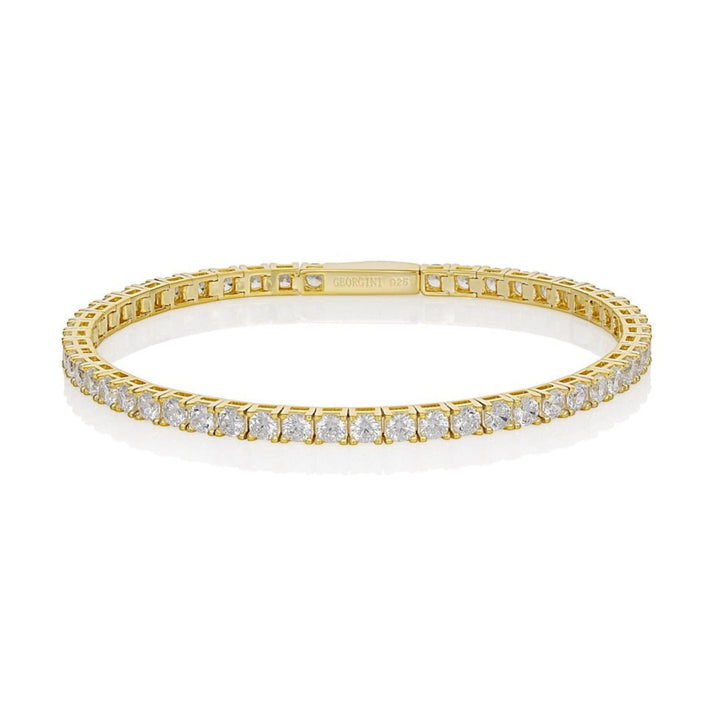Georgini Bracelet Georgini Selena 3mm Tennis Bracelet Gold 17.5cm Brand